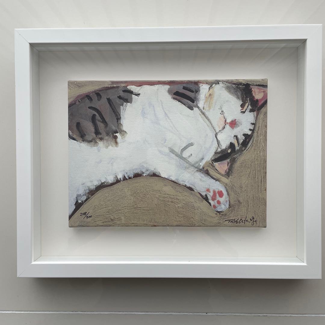 久下貴史作　猫の絵画　Alwaysいつものように