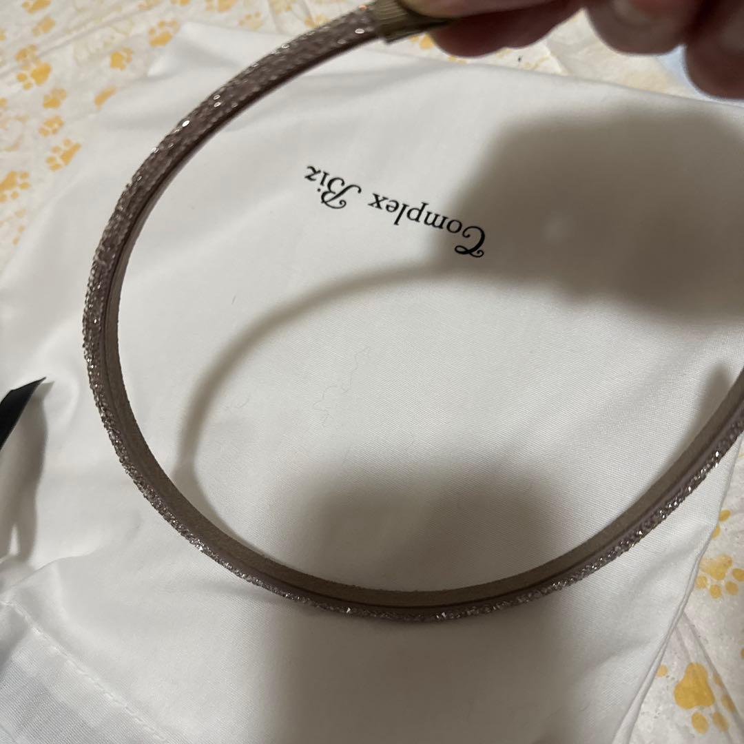 Complex Biz ブラウン　ビーズヘアバンド