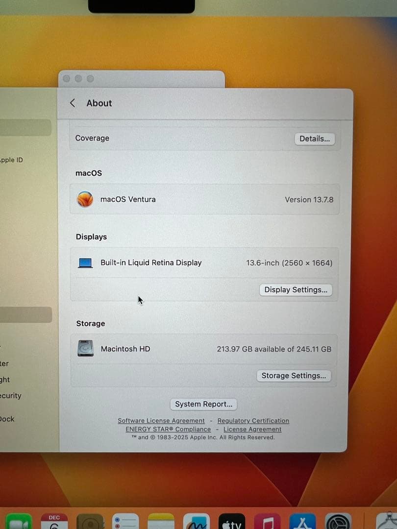 MacBook Air (M2, 2022) 本体