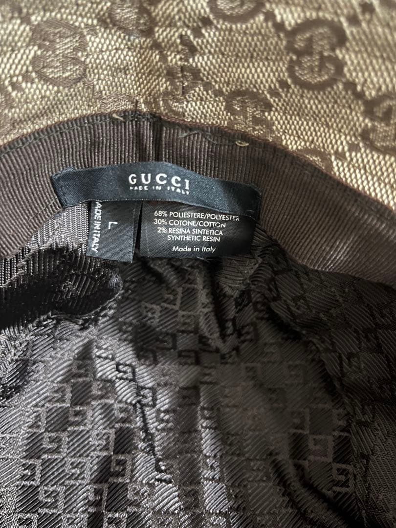 GUCCI GGパターン バケットハット Lサイズ