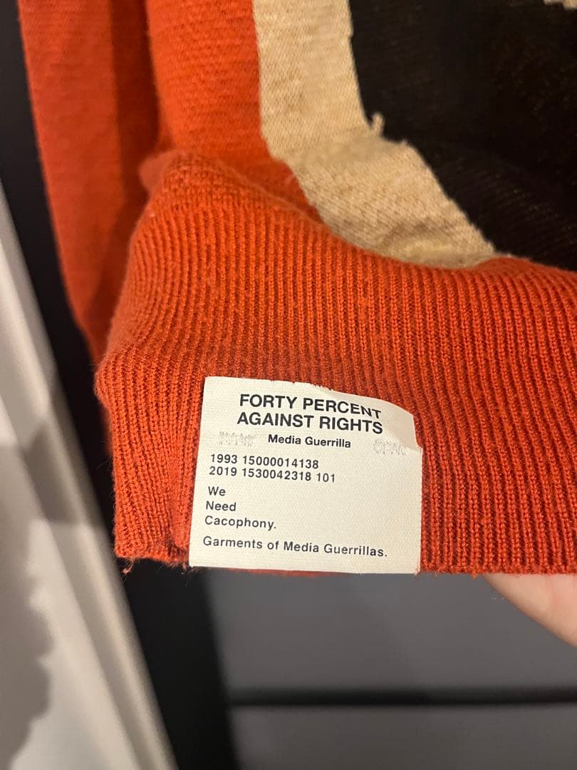 FPAR FORTY PERCENT AGAINST RIGHTS ニット L