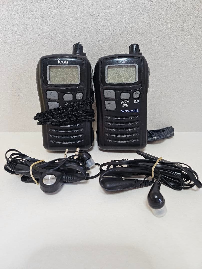 ICOM WITHTG-4L トランシーバー イヤフォン付き 2個