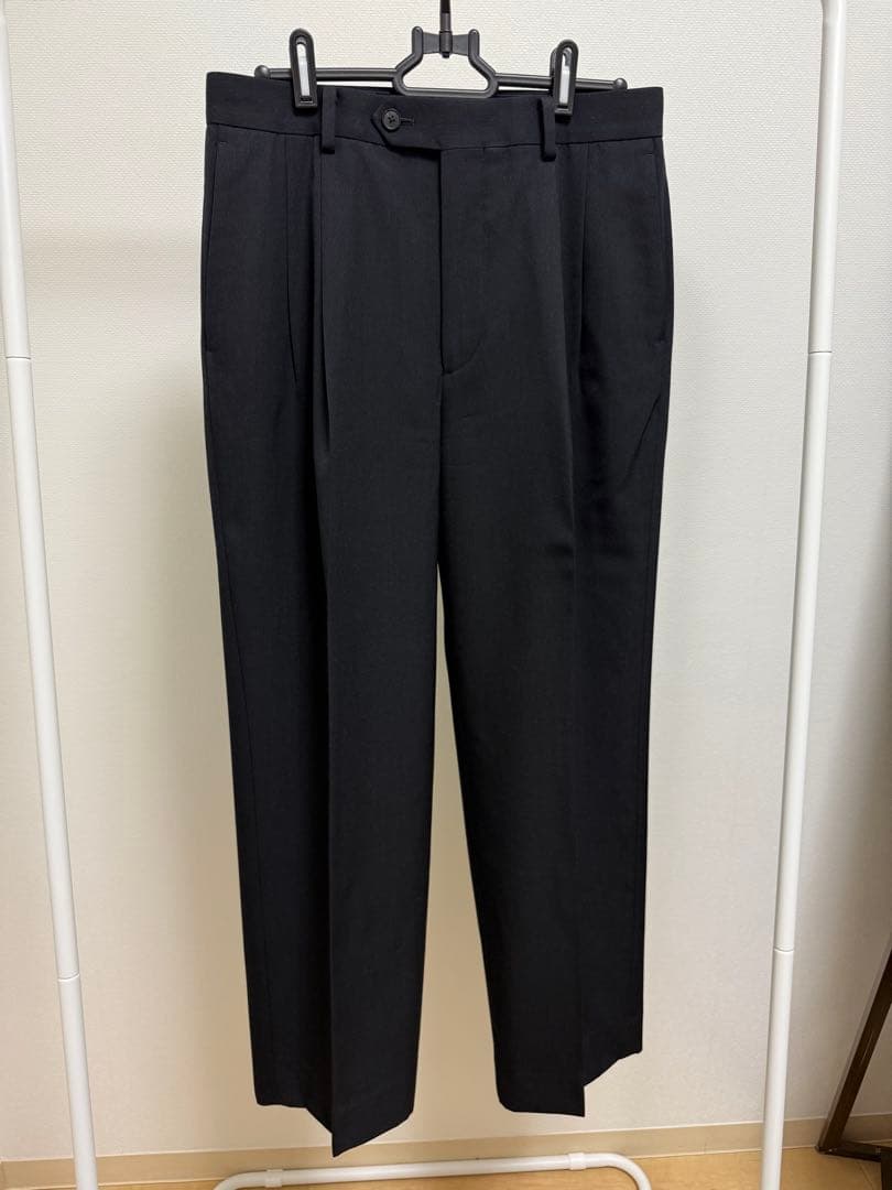 パンツ AURALEE WOOL MAX GABARDINE 2TUCK SLACKS