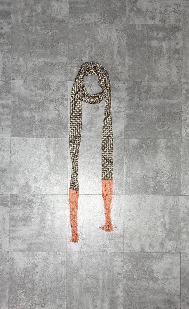 Dior Homme AW05 シルク　フリンジ　ストール　スカーフ