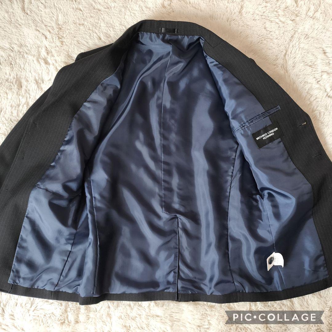 【極美品】ミチコロンドン 男の子フォーマルスーツ 150｜卒服 6点セット黒