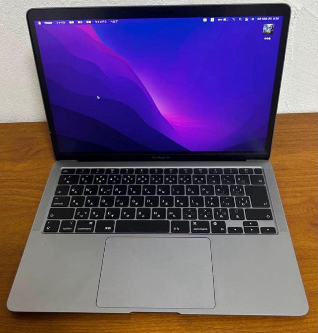 美品 MacBook Air M1 2020 8GB 256GB シルバー