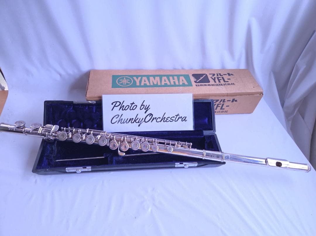 YAMAHA YFL-31 フルート 頭部管銀製 動作良好 箱付き #2296