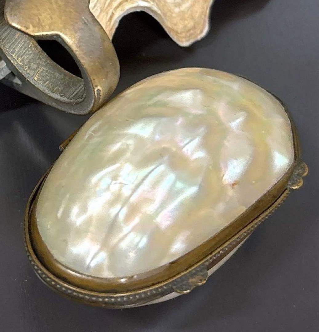 France製 マザーオブパール アンティークロザリオケース