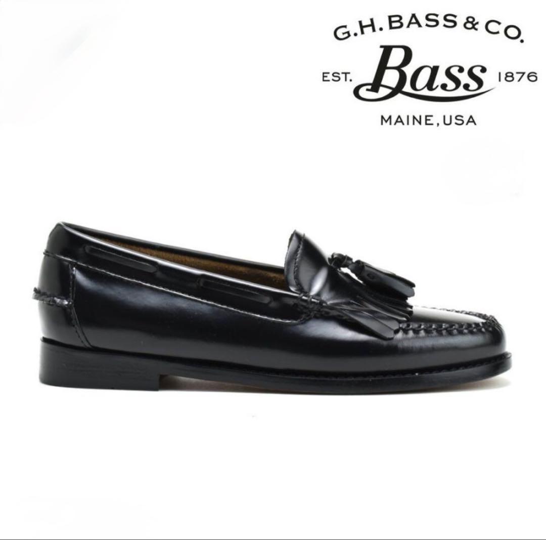G.H. Bass & Co. ブラックタッセルローファー/US8.0・25cm