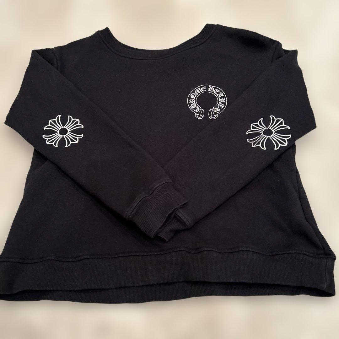 CHROME HEARTS 黒スウェットトレーナー　10Y