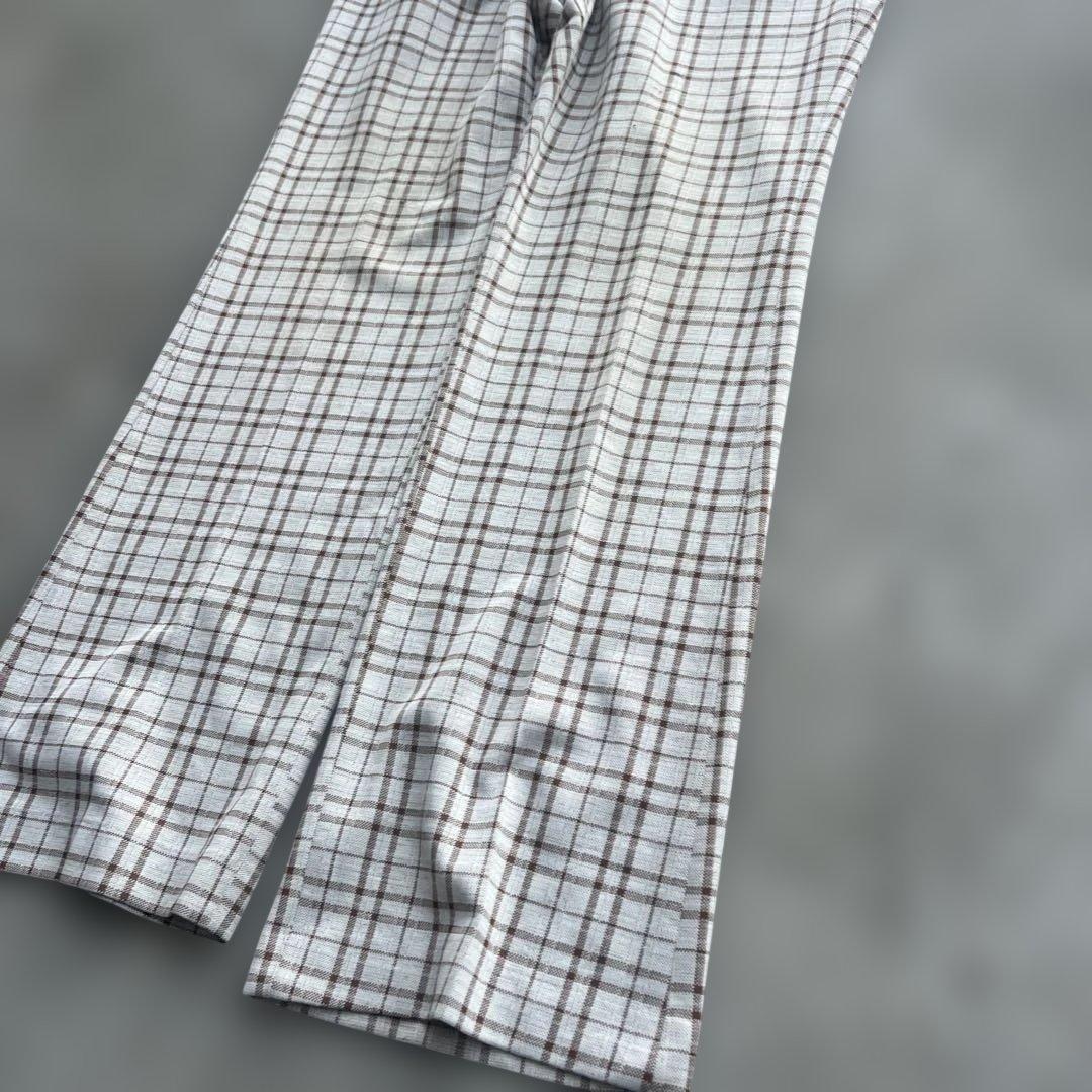 70s Levis panatelaチェック柄スラックス talonジップ