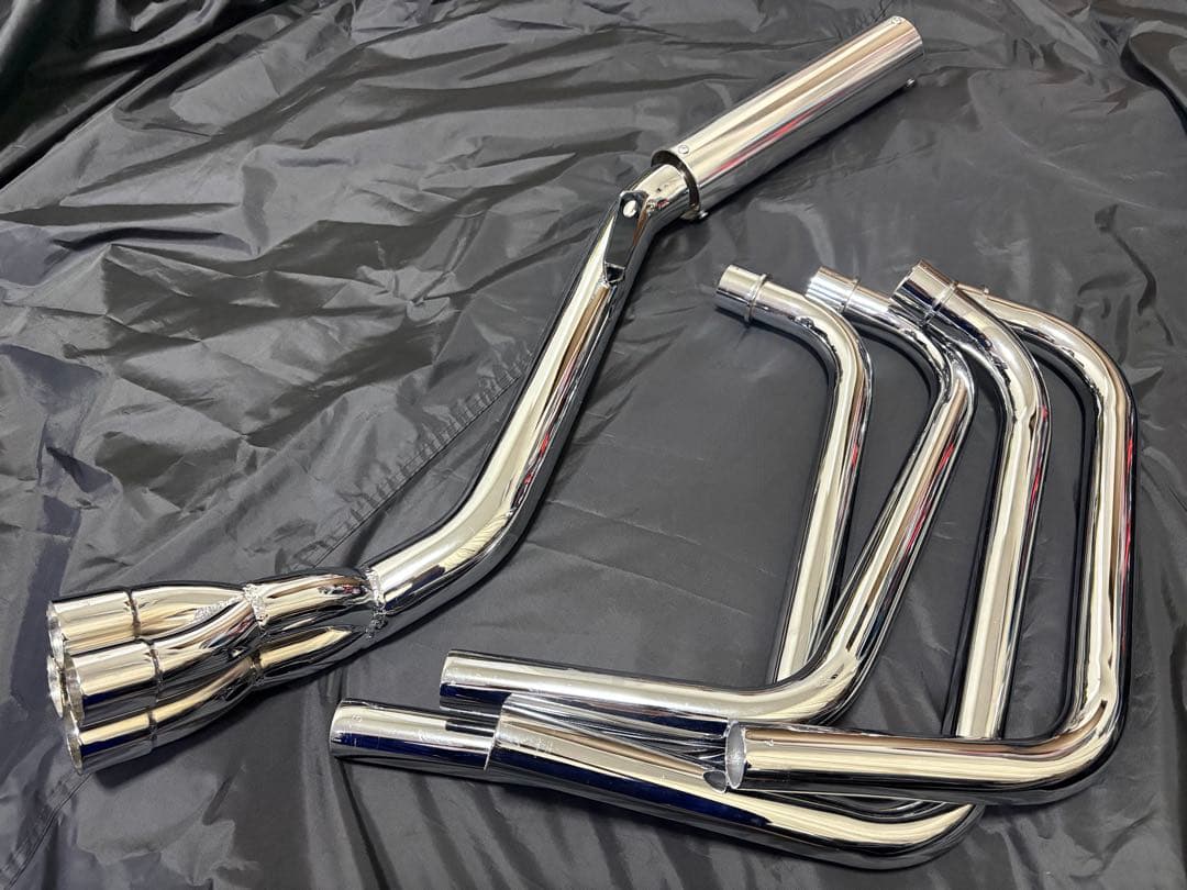 ゼファーX 、ゼファー400用　メッキ　4-2-1 マフラー