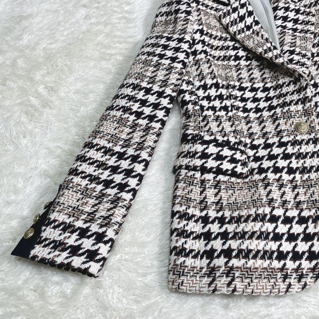 美品　allureville ビックチェック　テーラードジャケット
