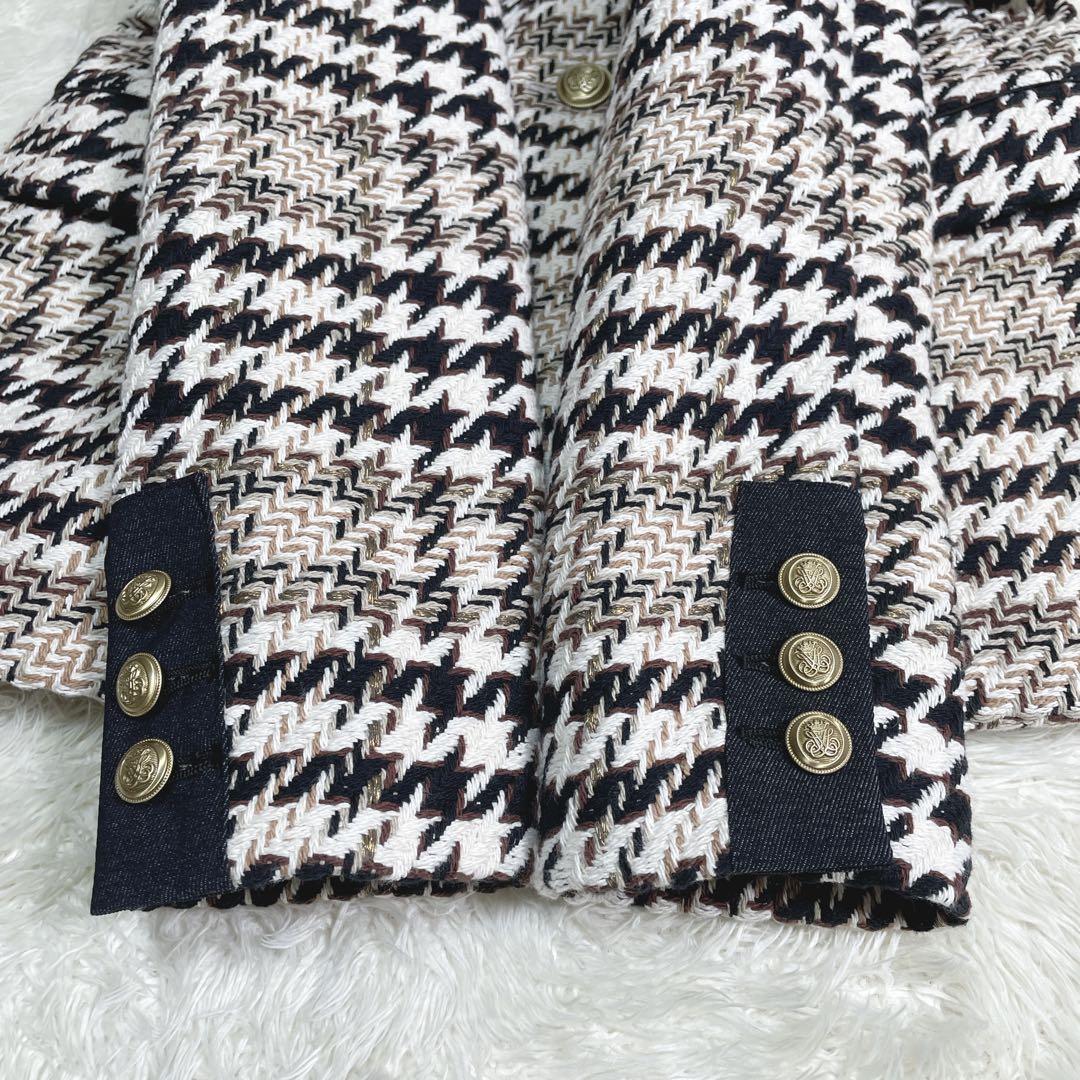 美品　allureville ビックチェック　テーラードジャケット