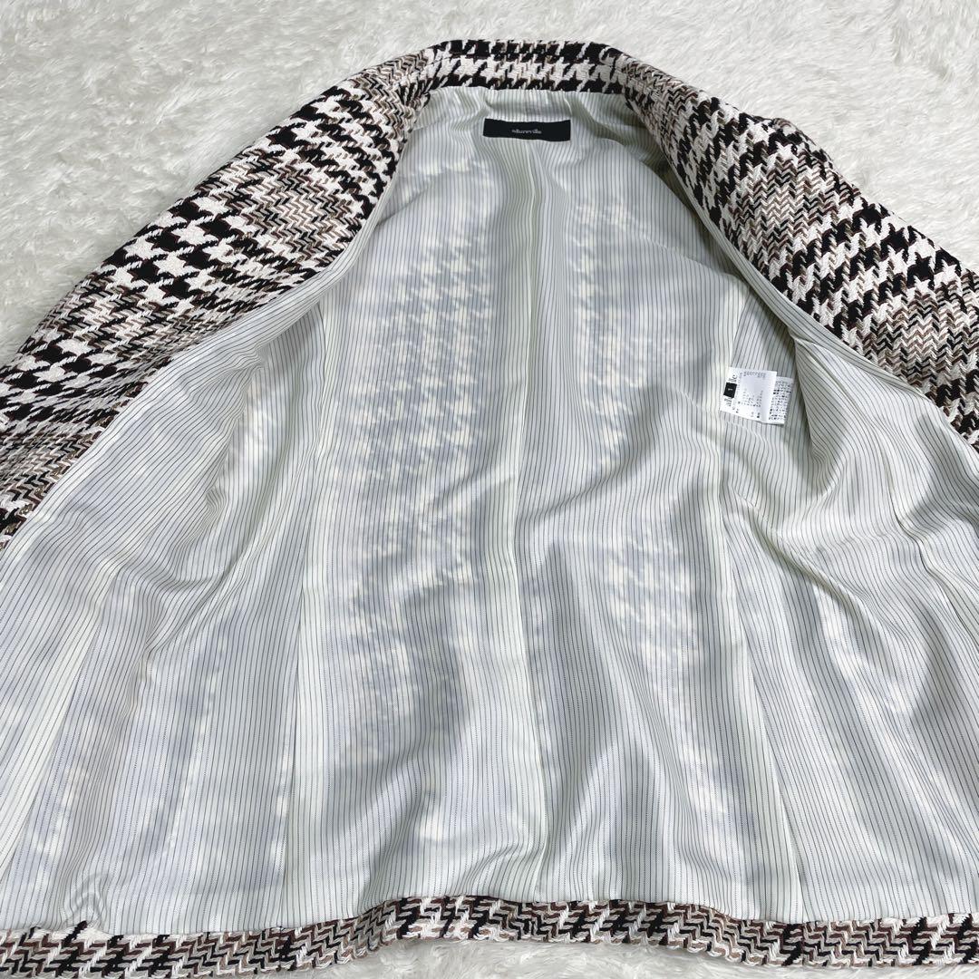 美品　allureville ビックチェック　テーラードジャケット