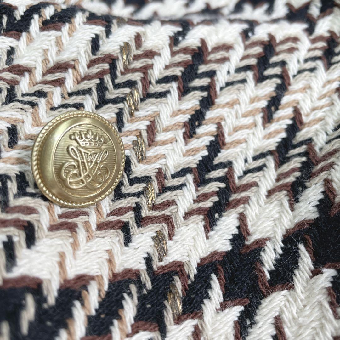 美品　allureville ビックチェック　テーラードジャケット