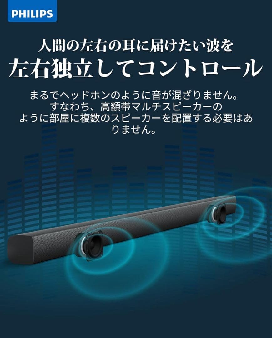 早い者勝ち 新品未使用 Philips サウンドバー スピーカー TAB4288