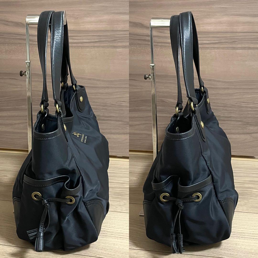 未使用級・超格安/バーバリーブルーレーベル　トートバッグ　ブラック　ナイロン