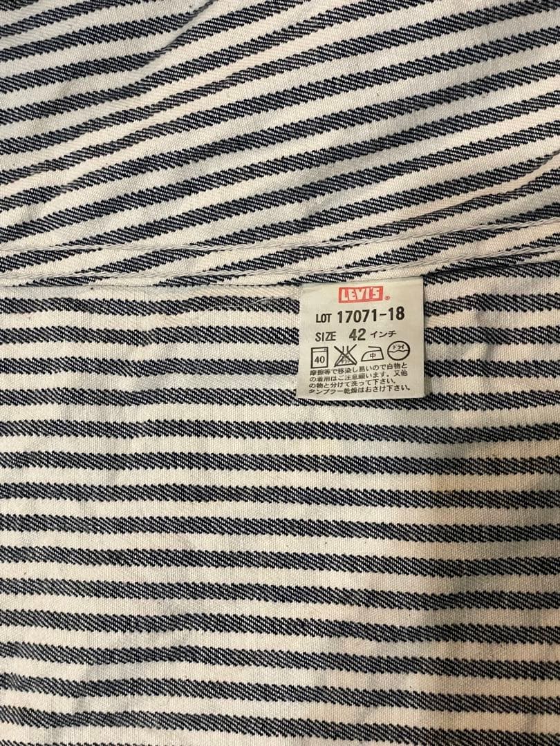 10s〜30s リーバイス　ヒッコリー　カバーオール　チェンジボタン　LVC