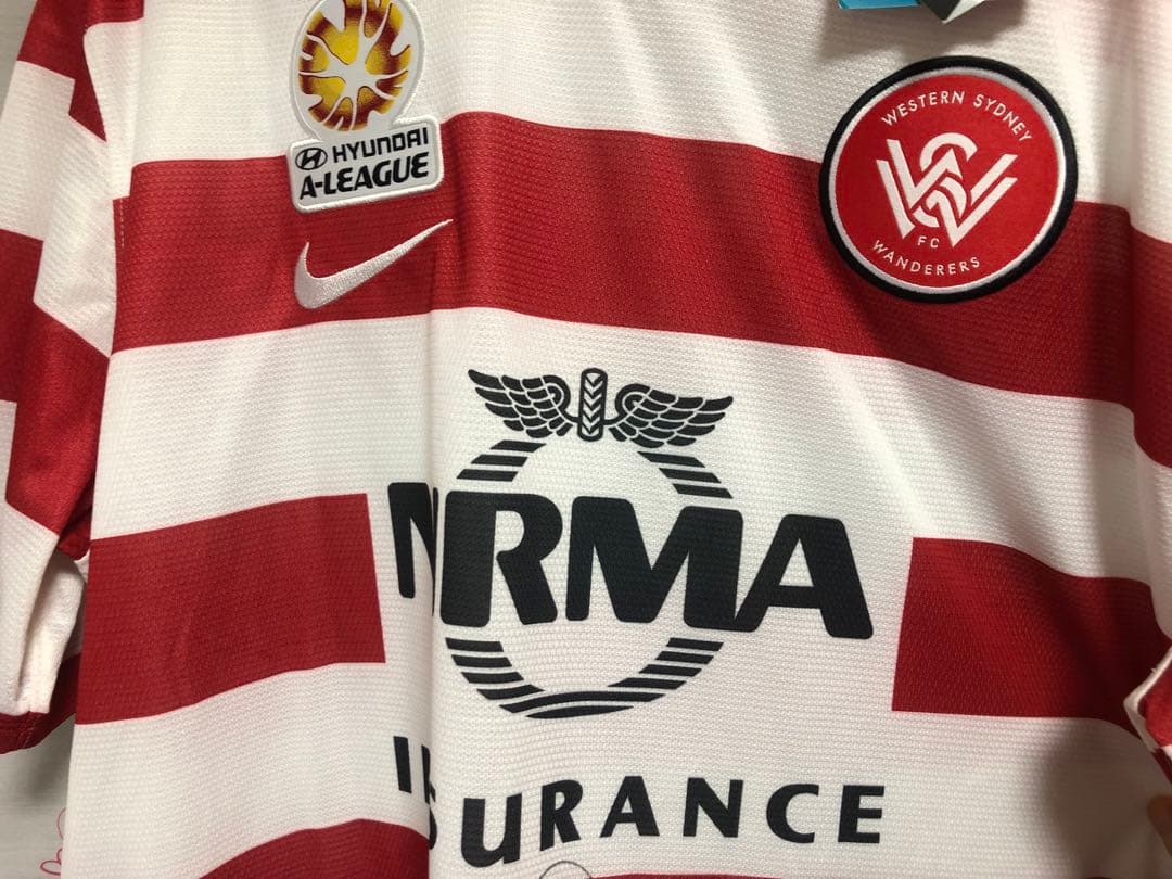 ナイキ製 タグ付 直筆サイン シドニーワンダラーズ　小野伸二