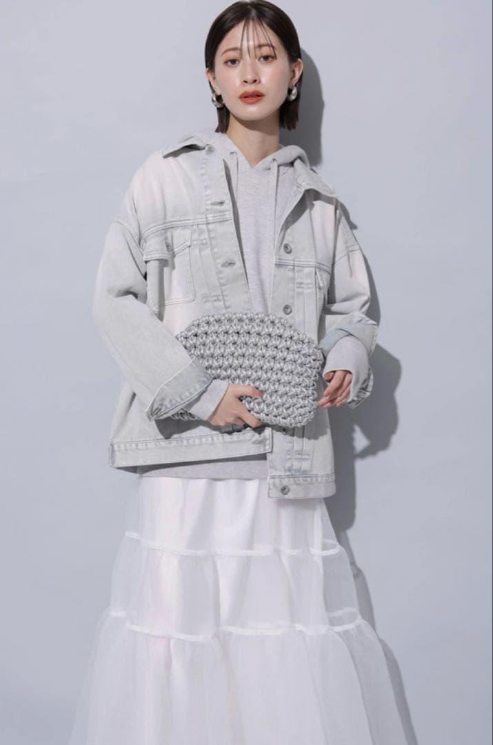 3月6日限定値下げ　アルページュストーリー　BIG Gジャン　ライトグレー