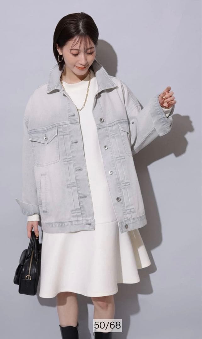 3月6日限定値下げ　アルページュストーリー　BIG Gジャン　ライトグレー