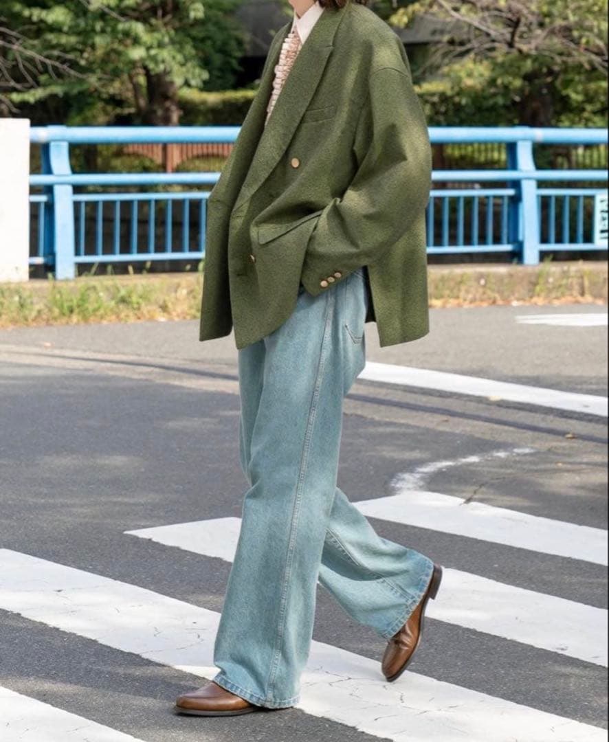 ジャケット・アウター Oversized double-breasted jacket