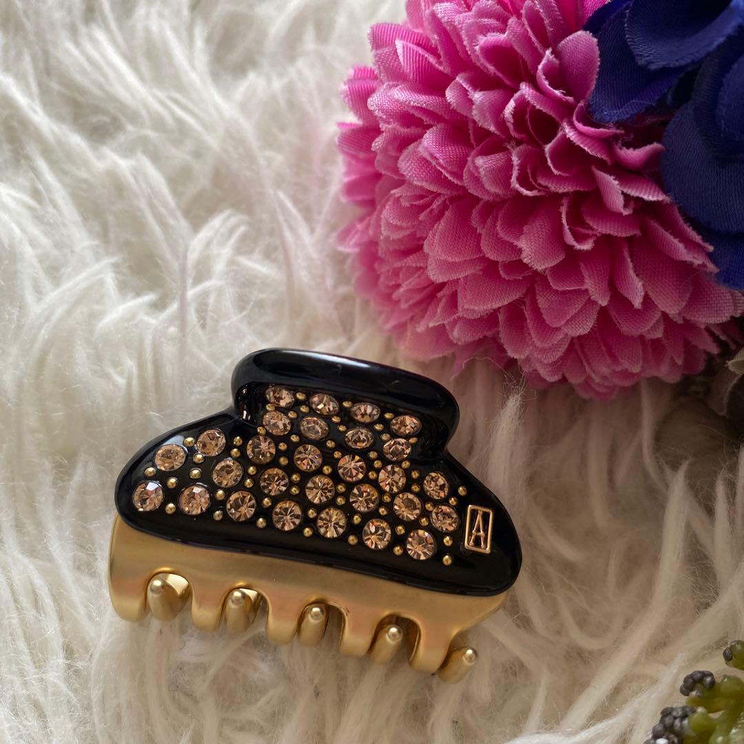 acca ヘアクリップ　S ブラック　ロゴ入り