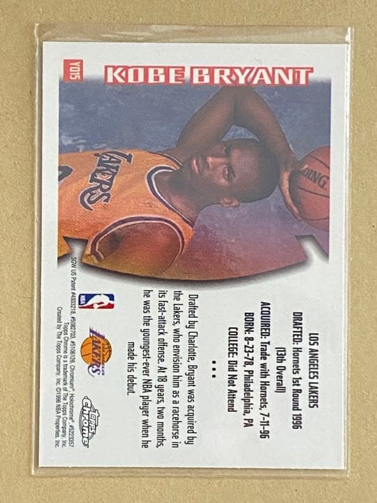 その他 1996 Topps Chrome Youthquake Kobe