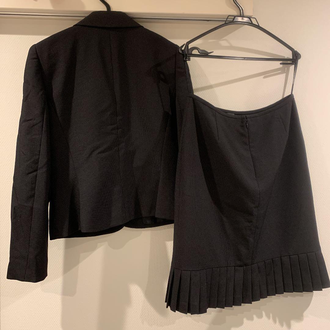 【美品】TAHARI タハリ＊濃紺スーツ ジャケットスカート