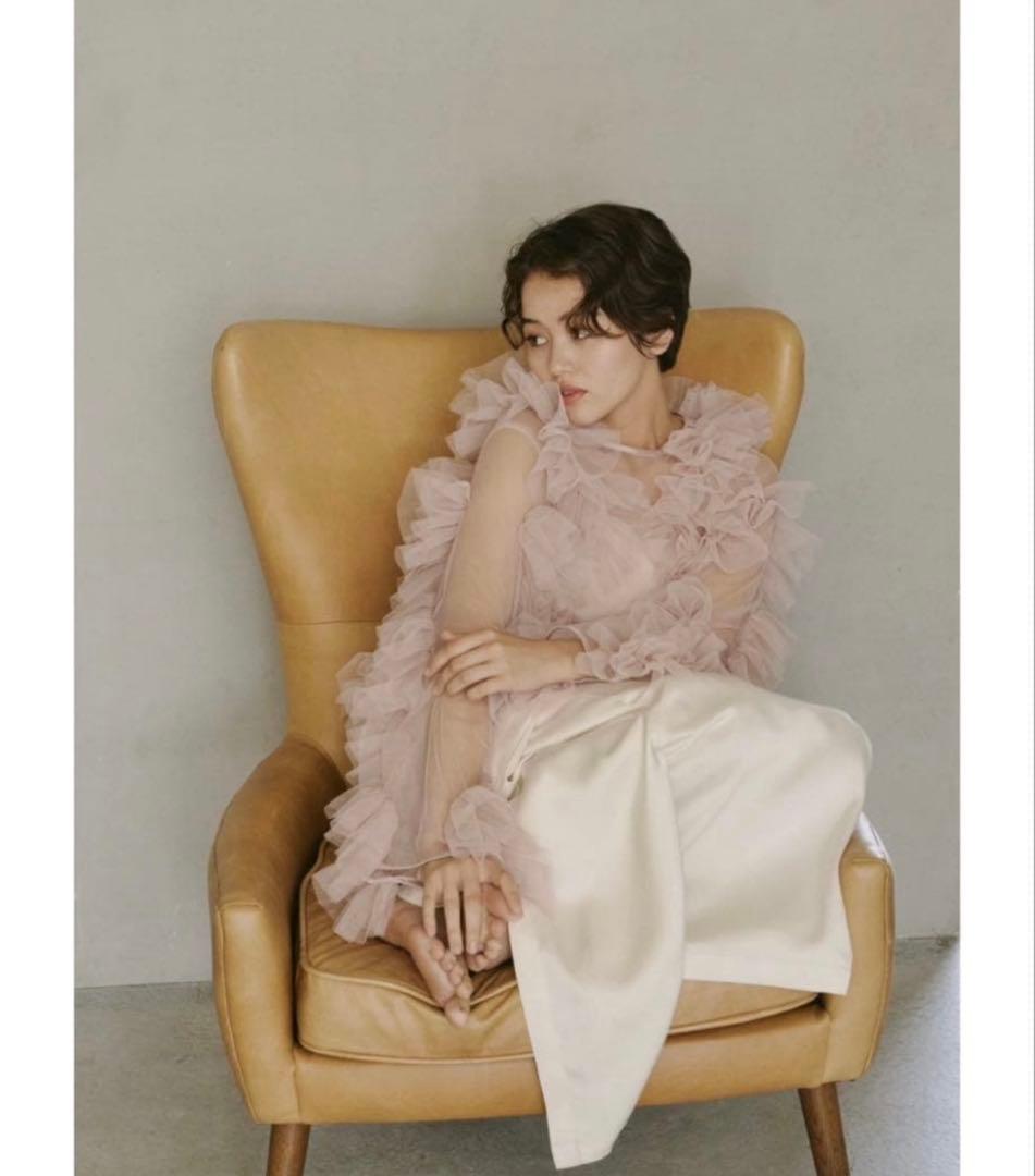 NOTRE emor tulle veil tops ピンク