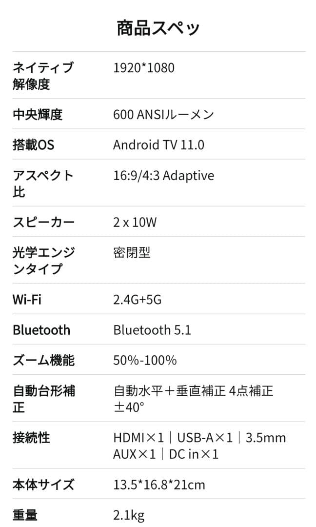 ETOE A193 プロジェクター本体