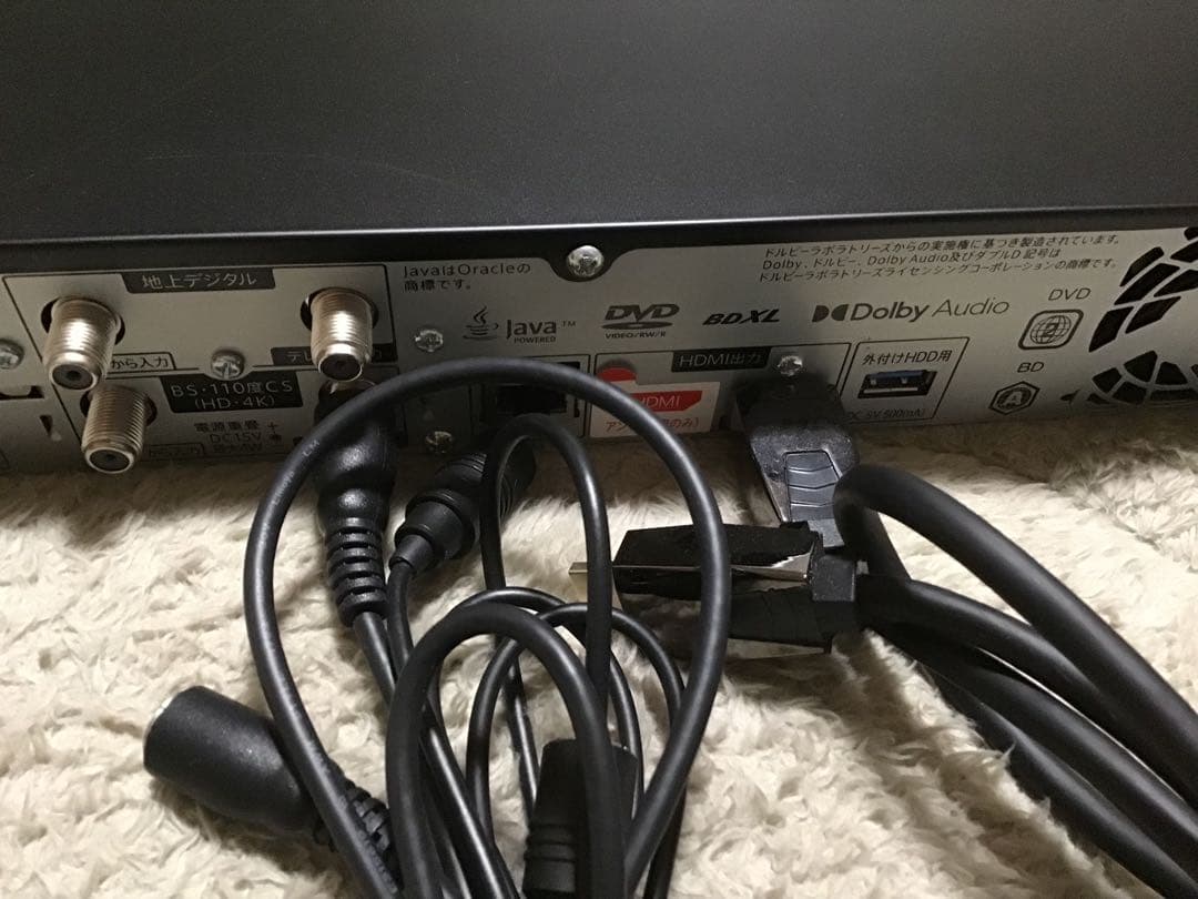 SHARP 4K BDレコーダー　型番4B-C20DW3 2021年度製