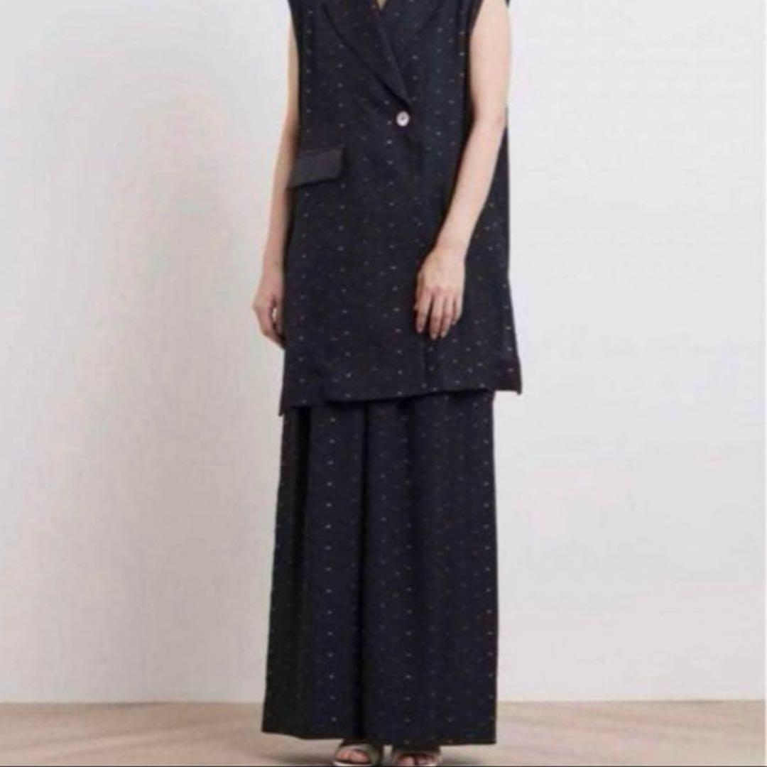 izumiyori shirocon ラメチップバギーパンツ 黒36