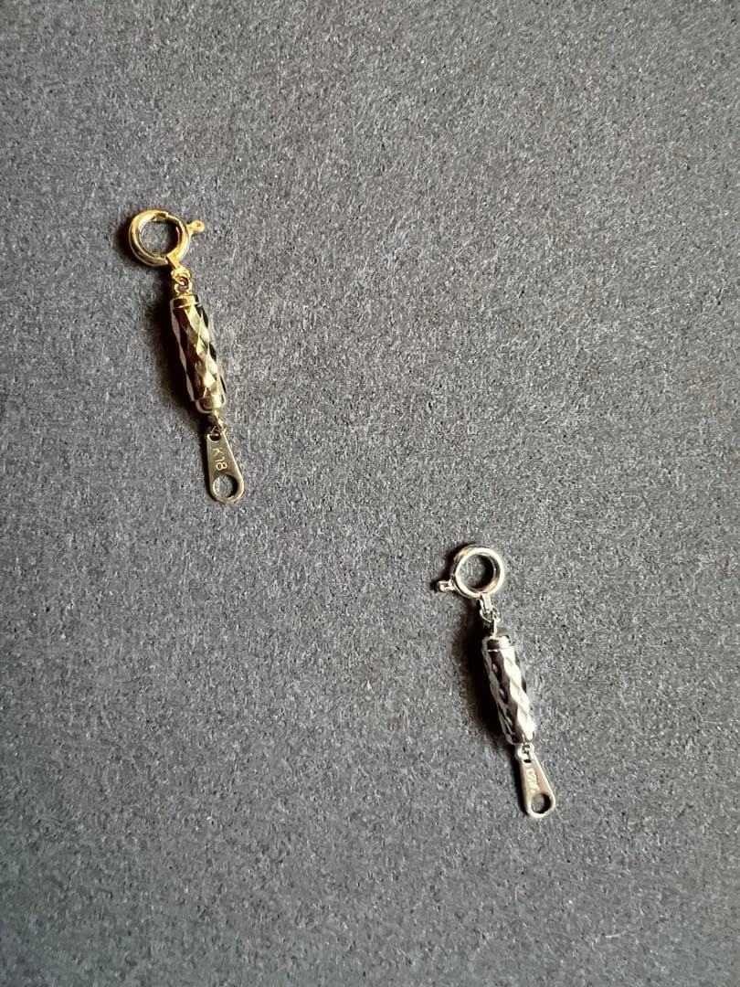 K18YG K18WG マグネットクラスプ2点セット　　約1.8g