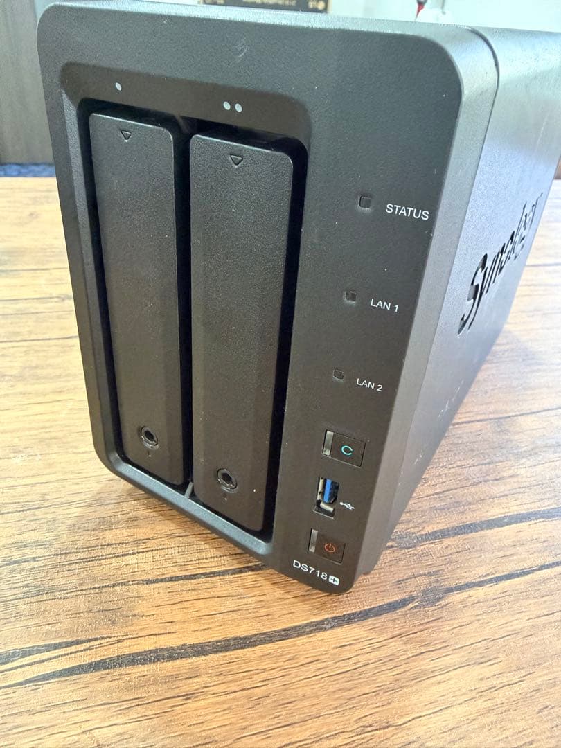 Synology DS718+ NAS ,WD HDD 3T×1台