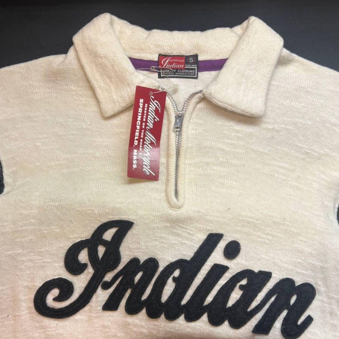 Indian インディアン レーシング セーター ニット バイカー ハーレー