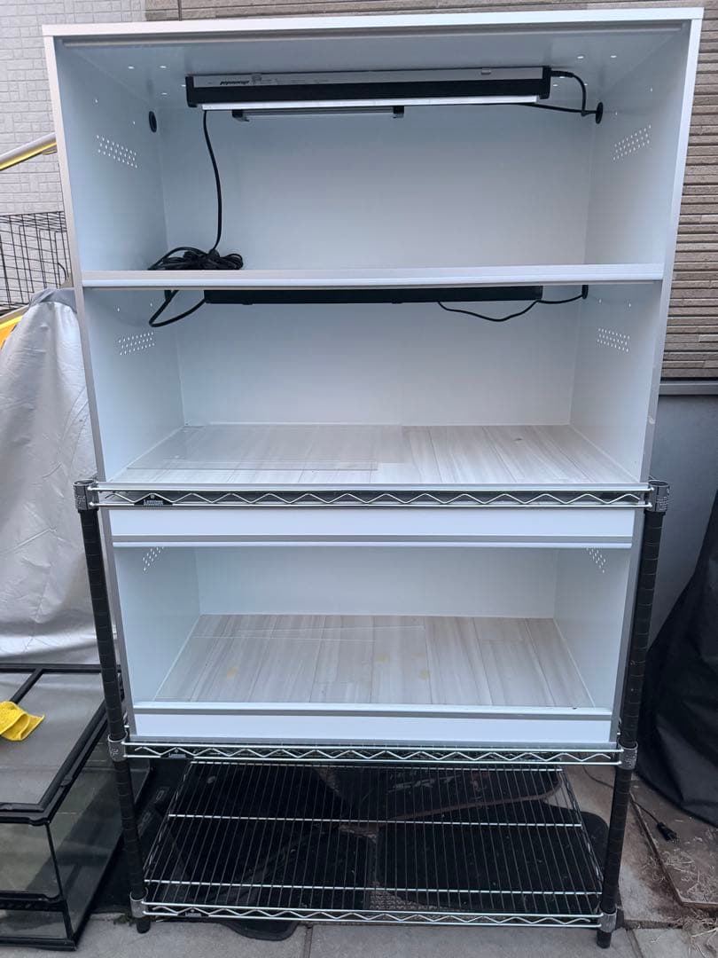 専用 引き取り限定 ポポのケージ 2段1段ラック セット