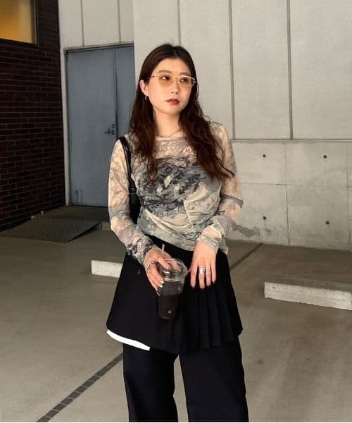 MEDI 2WAY TROMPE L’OEIL LACE PRINT SKIN