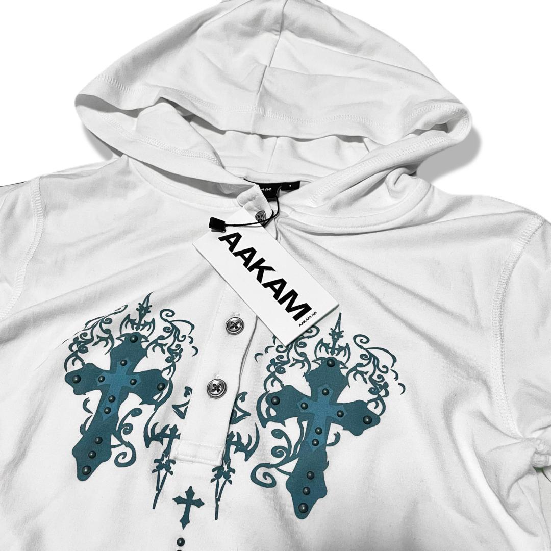 トップス AAKAM Studded CROS2 Hooded Long Sleeve 1