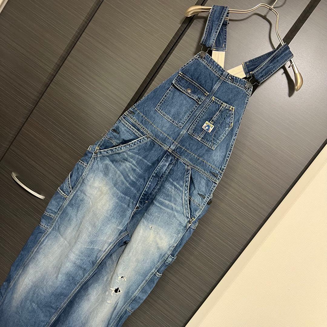 ヒステリックグラマー デニムオーバーオール インディゴ Sサイズ 中古