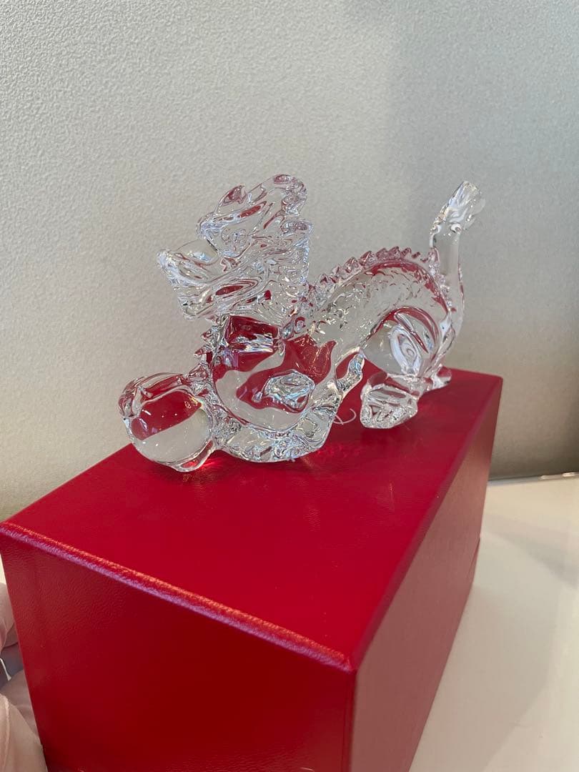 (美品)バカラ ドラゴンクリア干支 オブジェ クリスタル