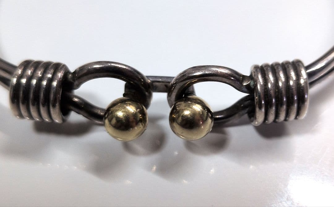 Tiffany & Co. ダブル　フック&アイ　コンビ　バングル　925