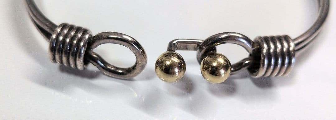 Tiffany & Co. ダブル　フック&アイ　コンビ　バングル　925