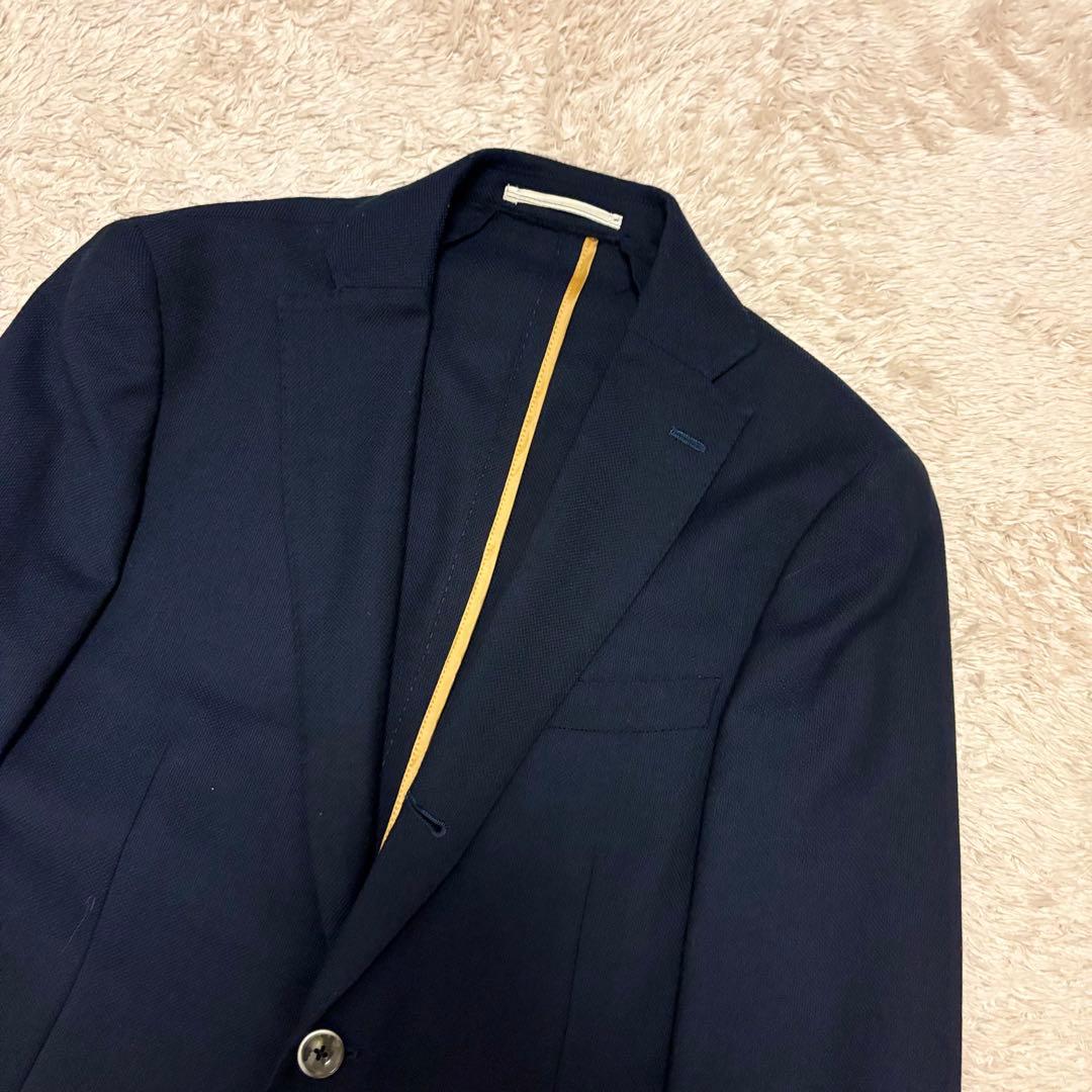 バーニーズニューヨーク テーラードジャケット アンコンジャケット REDA 紺色