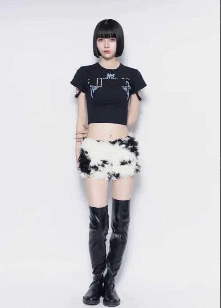 パンツ THEREDTHREAD shorts cow
