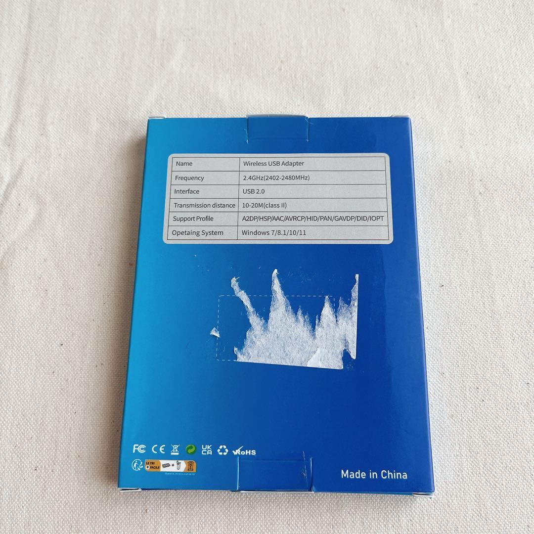 Bluetoothアダプタ 5.4アダプタ レシーバー 小型 aptX対応 黒