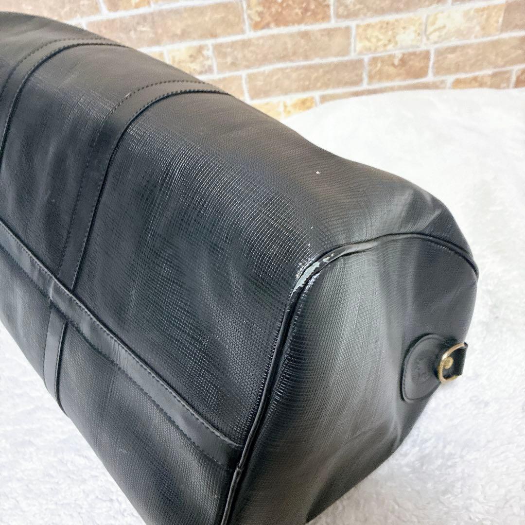 HUNTINGWORLD ハンティングワールド　ボストンバック　pvc ブラック