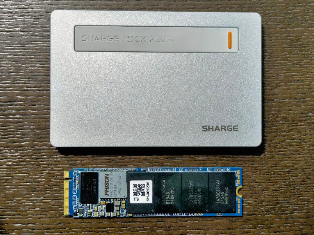 奏*様 SHARGE DISK PLUS & M.2 SSD 1TB セット