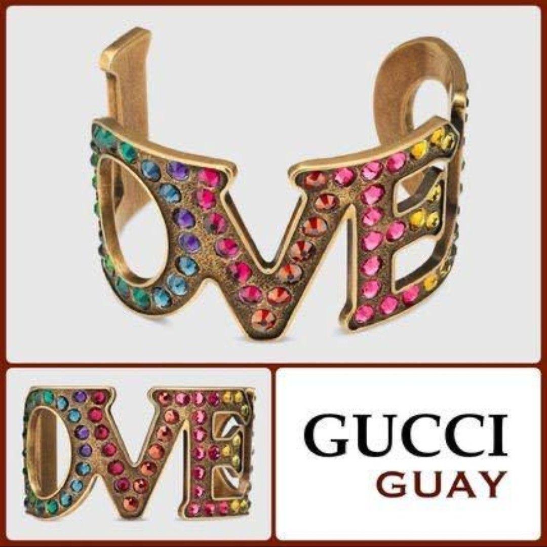 正規品 新品★ GUCCI LOVED クリスタル ブレスレット